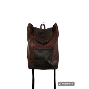 Eastport‎ vintage style Leather color block backpack